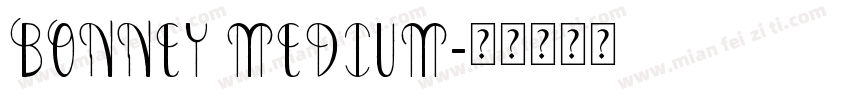 Bonney Medium字体转换